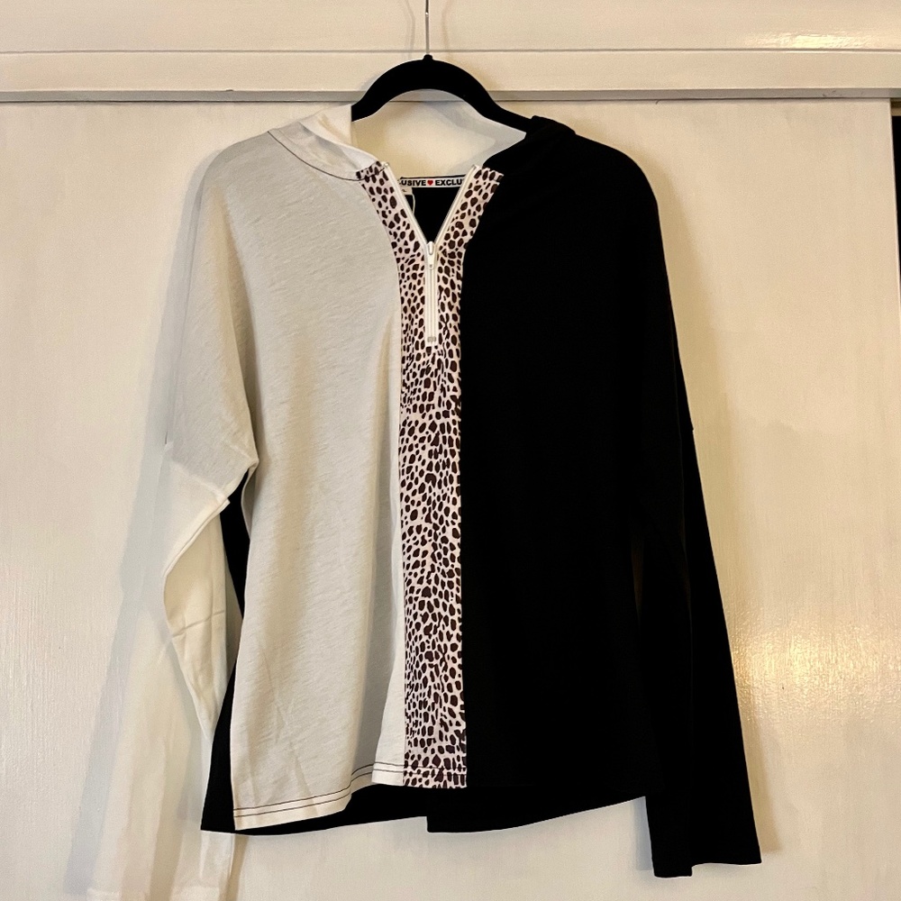 Fashion top & pants set Black & White XL NWT